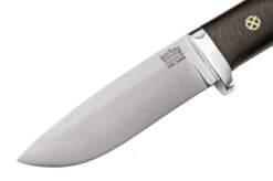 Bark River Classic Drop Point Hunter CPM S45VN Burgundy Canvas Micarta Mosaic Pins, Fixed Knife -Knives Shop BRK02 176BCMMP 03 barkriver