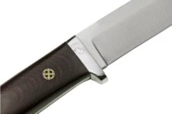 Bark River Classic Drop Point Hunter CPM S45VN Burgundy Canvas Micarta Mosaic Pins, Fixed Knife -Knives Shop BRK02 176BCMMP 05 barkriver