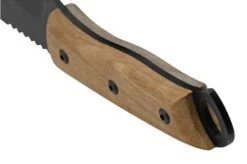 BeaverCraft BSH4 Carbon Steel Bushcraft Knife, Walnut Handle With Leather Sheath -Knives Shop BVBSH4 04 beavercraft