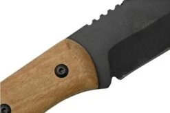 BeaverCraft BSH4 Carbon Steel Bushcraft Knife, Walnut Handle With Leather Sheath -Knives Shop BVBSH4 05 beavercraft