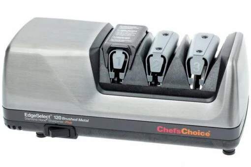 Chef'sChoice CC120 Knife Sharpener, Brushed Metal
