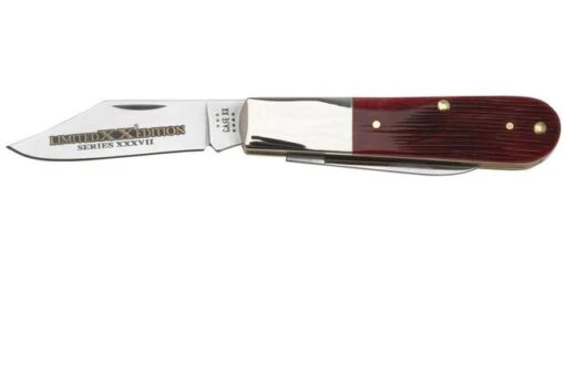 Case Barlow 12214 Old Red Bone Barnboard Jig, Pocket Knife, Limited XX Edition XXXVII
