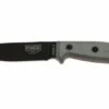 ESEE Model 4 Black Blade, Grey Handle 4P-KO Survival Knife Without Sheath