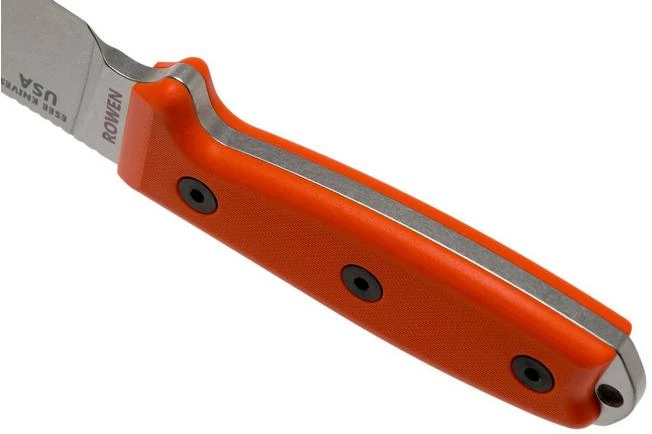 ESEE Model 4 Plain Edge S35VN, Orange G10 Handle 4P35V-OR With Sheath + Clip 4 ESEE Model 4 Plain Edge S35VN, Orange G10 Handle 4P35V-OR With Sheath + Clip - Image 4