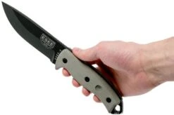 ESEE Model 5 Black Blade, Desert Tan Handle 5P-BK With Kydex Sheath + Belt Clip -Knives Shop EE ESEE 5P BK 06 esee v2018 ee esee 5p bk 06