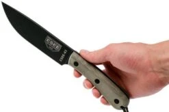ESEE Model 6HM Bushcraft Knife Modified Handle, Leather Sheath -Knives Shop EE ESEE 6HM 07 esee knives ee esee 6hm 07