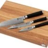 Kai Shun Classic Knives Set Of Three Including Cutting Board
