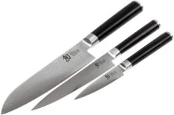 Kai Shun Classic Knives Set Of Three Including Cutting Board -Knives Shop KADM 0789 03 kai shun kadm 0789 03