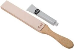 Kai Polishing Strop Set, Stropping Paddle + Polishing Paste
