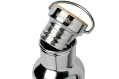 Klean Kanteen Insulated Reflect 600 Ml Water Bottle With Bamboo Cap, Mirrored Stainless -Knives Shop KC1002725 03 klean kanteen