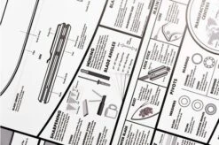 KNAFS Knife Chart: A Modern Guide To Knives Poster, Rolled -Knives Shop KTACC KNAFS RLLD 04 knafs