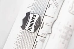 KNAFS Knife Chart: A Modern Guide To Knives Poster, Rolled -Knives Shop KTACC KNAFS RLLD 06 knafs