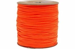 550 Paracord Type III, Color: Neon Orange, 1000 Ft (304.8 M)