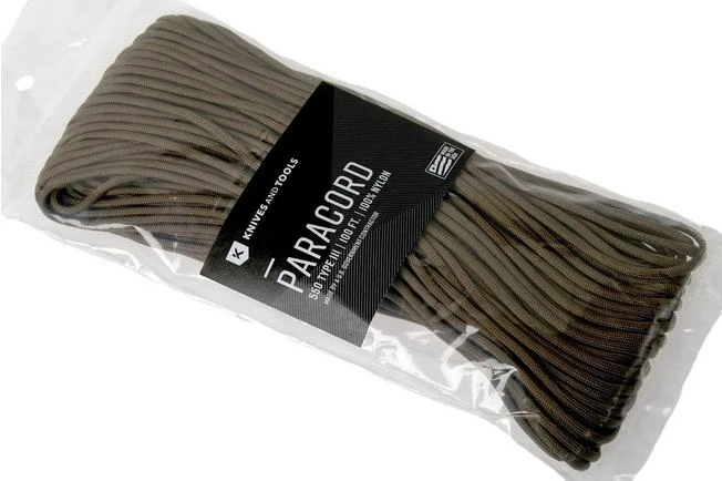 550 Paracord Type III, Colour: Coyote Brown, 100ft (30,48 M) 3 550 Paracord Type III, Colour: Coyote Brown, 100ft (30,48 M) - Image 3