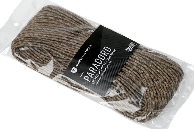 Knivesandtools 550 Paracord Type III, Colour: Brown Snake, 100 Ft (30.48 M) 3 Knivesandtools 550 Paracord Type III, Colour: Brown Snake, 100 Ft (30.48 M) - Image 3