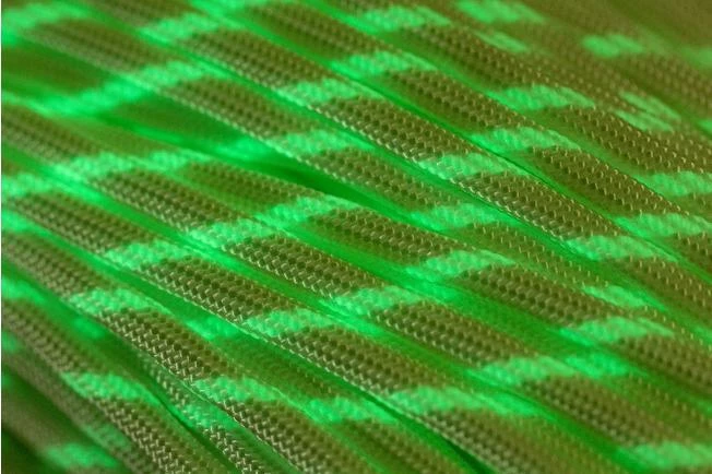 Knivesandtools 550 Paracord Type III, Colour: White W/ Glow In The Dark, 50 Ft (15.24 M) 2 Knivesandtools 550 Paracord Type III, Colour: White W/ Glow In The Dark, 50 Ft (15.24 M) - Image 2