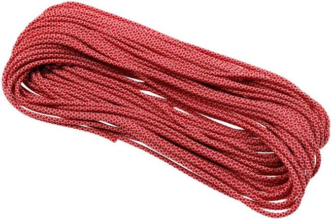 Knivesandtools 550 Paracord Type III, Colour: Cream With Imperial Red Diamonds - 50 Ft (15.24 Meters) 2 Knivesandtools 550 Paracord Type III, Colour: Cream With Imperial Red Diamonds - 50 Ft (15.24 Meters) - Image 2