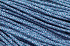 Knivesandtools 550 Paracord Type III, Colour: FS Lavender (pink) With Neon Turquoise Diamonds - 50 Ft (15.24 Meters)