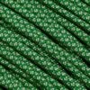 Knivesandtools 550 Paracord Type III Colour: Kelly Green With Cream Diamonds - 50 Ft (15.24 Meters)