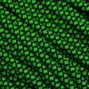 Knivesandtools 550 Paracord Type III, Colour: Neon Green Diamonds - 50 Ft (15.24 Meters)