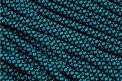 Knivesandtools 550 Paracord Type III, Colour: Neon Turquoise Diamonds - 50 Ft (15.24 Meters)