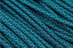 Knivesandtools 550 Paracord Type III, Colour: Turquoise With Teal Diamonds - 50 Ft (15.24 Meters)