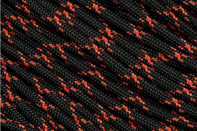 Knivesandtools 550 Paracord Type III, Colour: Black & Neon Orange X - 50 Ft (15.24 Meters) 1 Knivesandtools 550 Paracord Type III, Colour: Black & Neon Orange X - 50 Ft (15.24 Meters)
