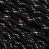 Knivesandtools 550 Paracord Type III, Colour: Black & Rose Pink X - 50 Ft (15.24 Meters)