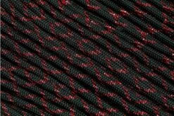Knivesandtools 550 Paracord Type III, Colour: Red Knight With Red Metallic X - 50 Ft (15.24 Meters)