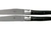 Forge De Laguiole, LAT22MINEB, 2-piece Steak Knife Set Matte, Ebony Wood