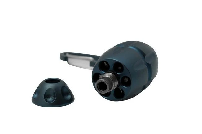 LionSteel Eggie Blue Titanium EG-BL Keychain Bit Set And Multi-tool 2 LionSteel Eggie Blue Titanium EG-BL Keychain Bit Set And Multi-tool - Image 2