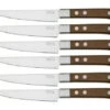 Maserin TEGI 2500TG01-M 6-piece Steak Knife Set With Bag, Brown