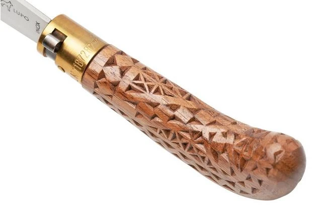 Old Bear Pruning Carved Walnut S, 9747-17-LNI Pruning Knife 7 Old Bear Pruning Carved Walnut S, 9747-17-LNI Pruning Knife - Image 7