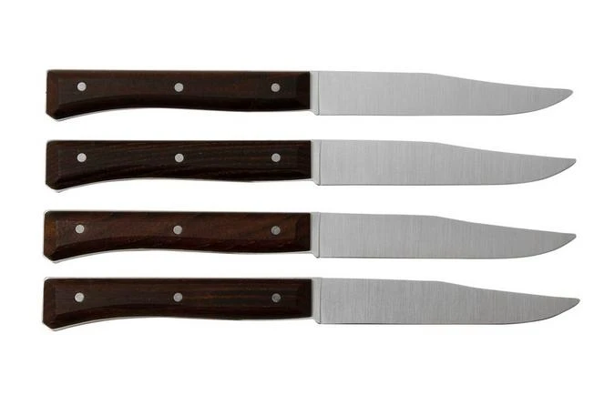 Opinel Facette Dark Ash, Table Knife Set 4 Pieces 2 Opinel Facette Dark Ash, Table Knife Set 4 Pieces - Image 2