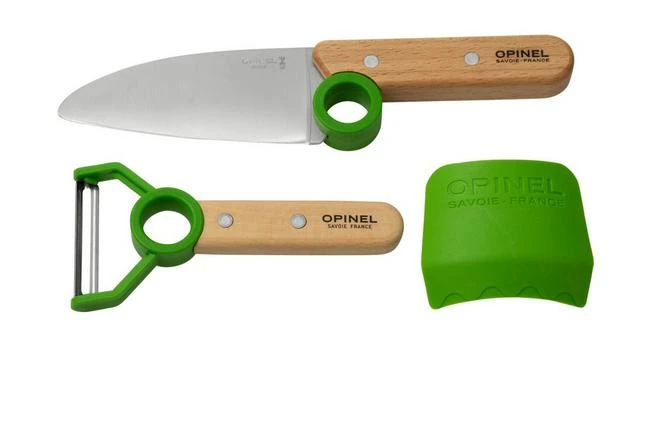 Opinel Le Petit Chef 002577 Kitchen Knife Set, Green 1 Opinel Le Petit Chef 002577 Kitchen Knife Set, Green