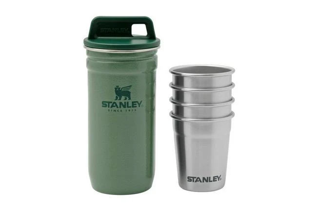 Stanley Adventure Nesting Shot Glass Set - Hammertone Green 1 Stanley Adventure Nesting Shot Glass Set - Hammertone Green