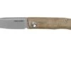 Real Steel Stella Green Canvas Micarta 7057 Knivesandtools Exclusive Pocket Knife, Poltergeist Design