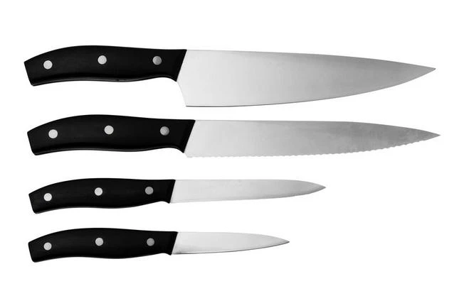Lion Sabatier Mon Bloc II 662580 4-piece Kitchen Knife Set, Black 4 Lion Sabatier Mon Bloc II 662580 4-piece Kitchen Knife Set, Black - Image 4