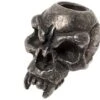 Schmuckatelli Fang Skull Bead Black Oxidized