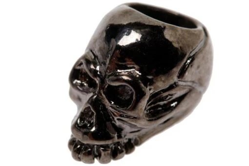 Schmuckatelli Joe Skull Bead 3/16" Hole Hematite