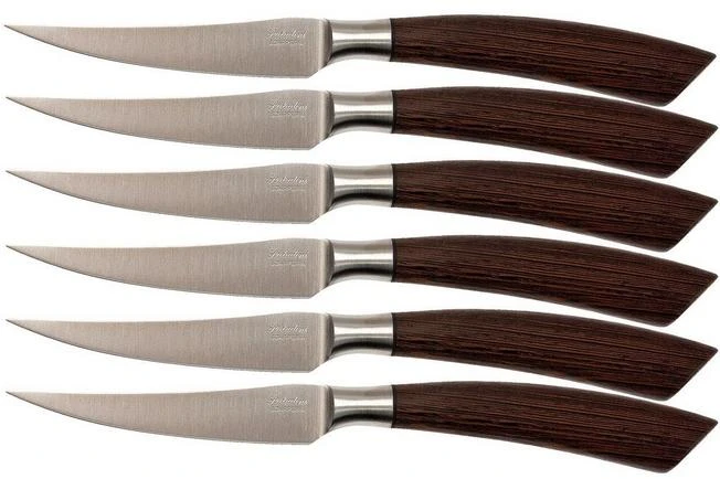 Saladini 6-pc Steak Knife Set 23 Cm, Wengé 1 Saladini 6-pc Steak Knife Set 23 Cm, Wengé
