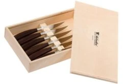 Saladini 6-pc Steak Knife Set 23 Cm, Wengé 9 Saladini 6-pc Steak Knife Set 23 Cm, Wengé -Knives Shop SL4001PW6 03 saladini sl4001pw6 03