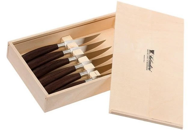 Saladini 6-pc Steak Knife Set 23 Cm, Wengé 3 Saladini 6-pc Steak Knife Set 23 Cm, Wengé - Image 3