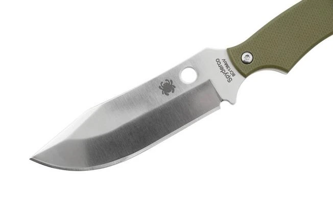 Spyderco Stok Bowie FB49GPOD OD Green G10 Fixed Knife, Sjoerd Stok Design 3 Spyderco Stok Bowie FB49GPOD OD Green G10 Fixed Knife, Sjoerd Stok Design - Image 3