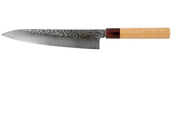 Sakai Takayuki Chef's Knife 33-Layer Damascus Hammered WA 21 Cm 1 Sakai Takayuki Chef's Knife 33-Layer Damascus Hammered WA 21 Cm