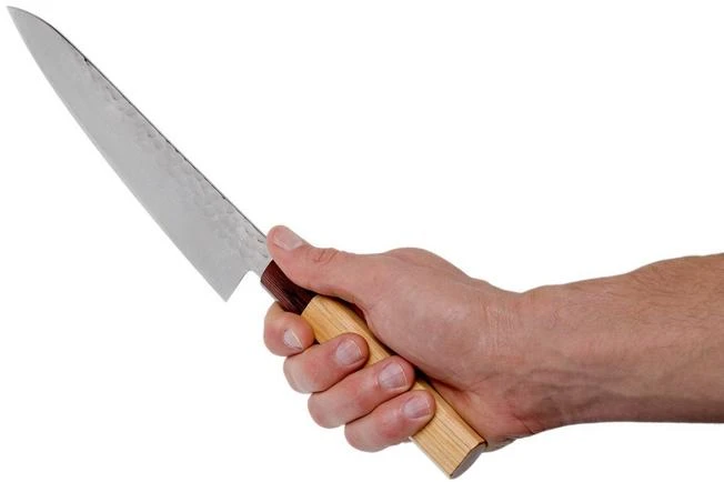 Sakai Takayuki Chef's Knife 33-Layer Damascus Hammered WA 21 Cm 6 Sakai Takayuki Chef's Knife 33-Layer Damascus Hammered WA 21 Cm - Image 6