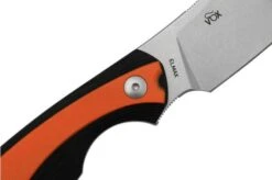 Viper Lille 2, VT4024GBO, Stonewash Elmax, Black & Orange G10 Fixed Knife, Jesper Voxnaes Design -Knives Shop VPVT4024GBO 05 viper