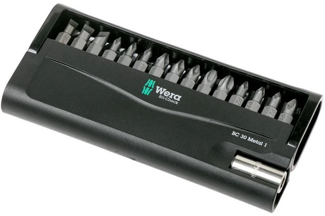 Wera Bit-Check 30 Metal 30-piece Bit Set, 5057434001 1 Wera Bit-Check 30 Metal 30-piece Bit Set, 5057434001