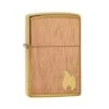 Zippo Woodchuck Mahogany Emblem Brushed Brass 29901-000002, Lighter