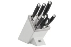 Zwilling All Star 1022776, 7-piece Knife Set With Knife Block, White/silver